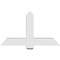 Ekena Millwork Eugene Architectural Grade PVC Gable Bracket, 48"W x 28"H x 4"D x 6"F, 14/12 Pitch GBP048X28X0406EUG00 - alternate 2